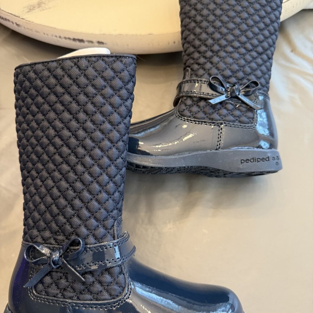 pediped Naomi Navy girl's boots